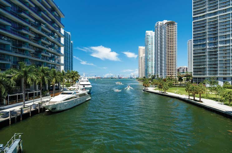 The Miami River in Brickell